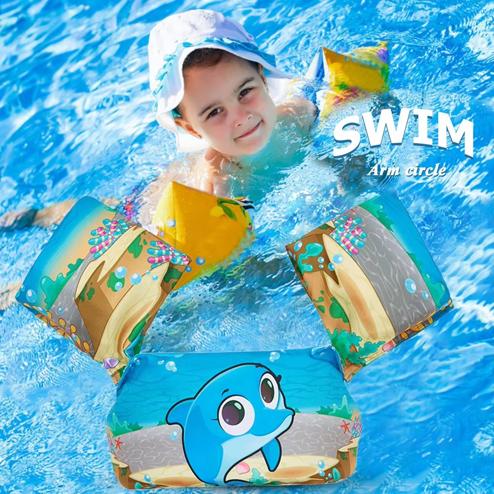 Kids’ Swim Arm Float and Safety Vest for Water Confidence