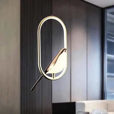 MrBird Gold Bird Pendant Light – Modern Elegant Lamp
