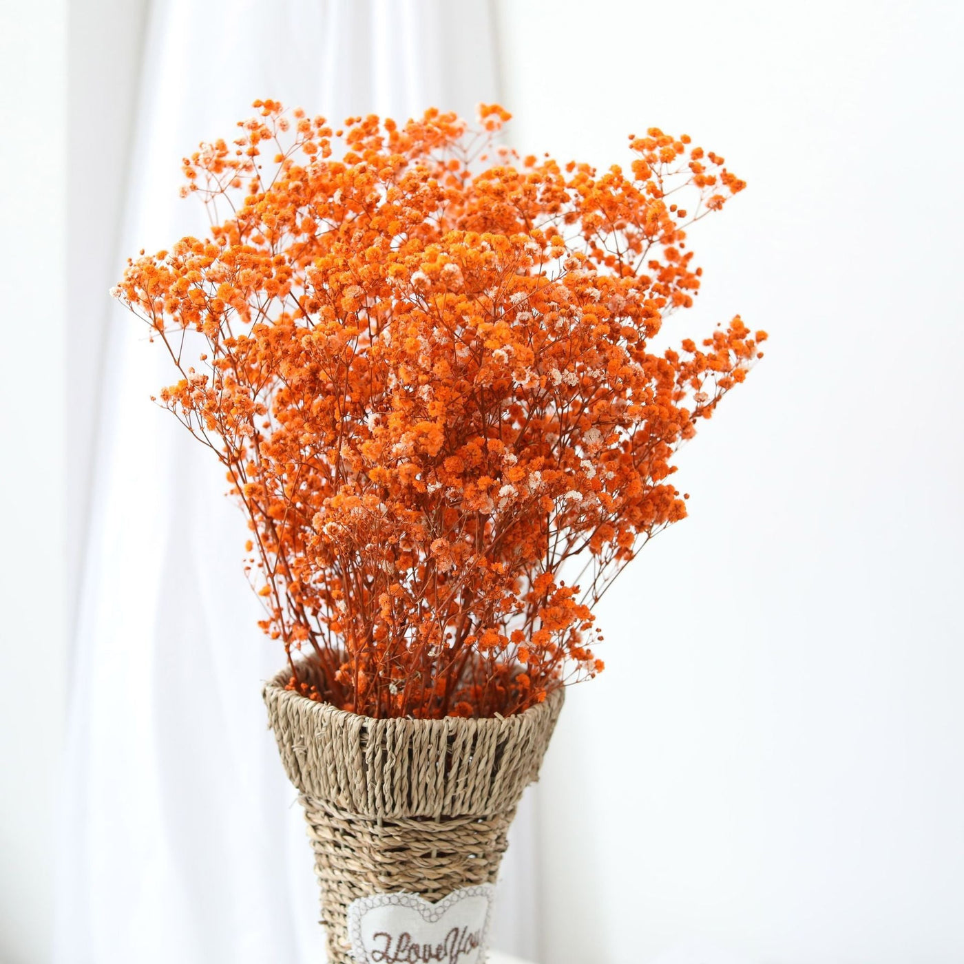 Dried Preserved Gypsophila Flower Bouquet – Natural Decor