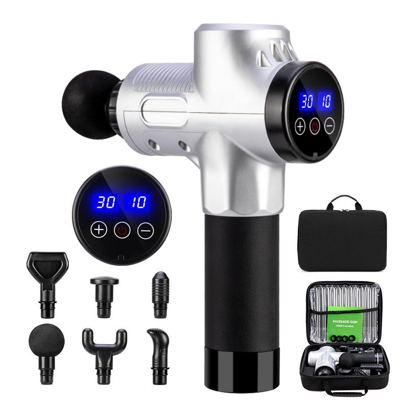 Rechargeable Massage Gun with 6 Attachments