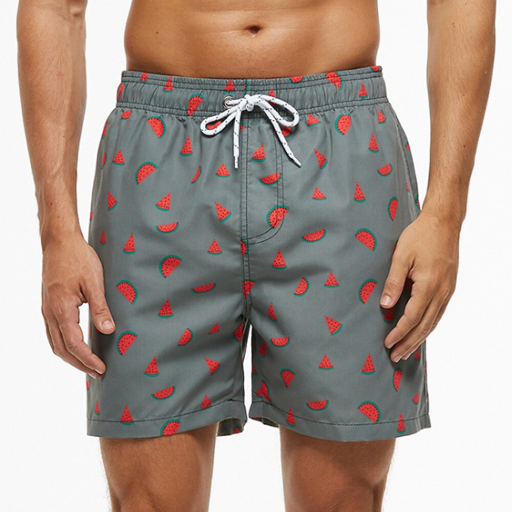 Men’s Quick-Dry Swim Shorts with Adjustable Drawstring Waist