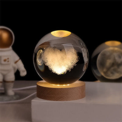 Luminous Crystal Ball LED Night Light Decor
