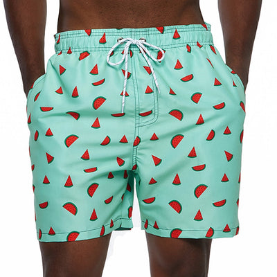 Men’s Quick-Dry Swim Shorts with Adjustable Drawstring Waist