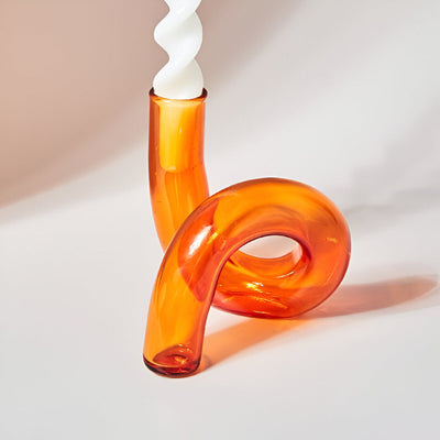 Glass Vase with Candle Holder for Elegant Home Decoration