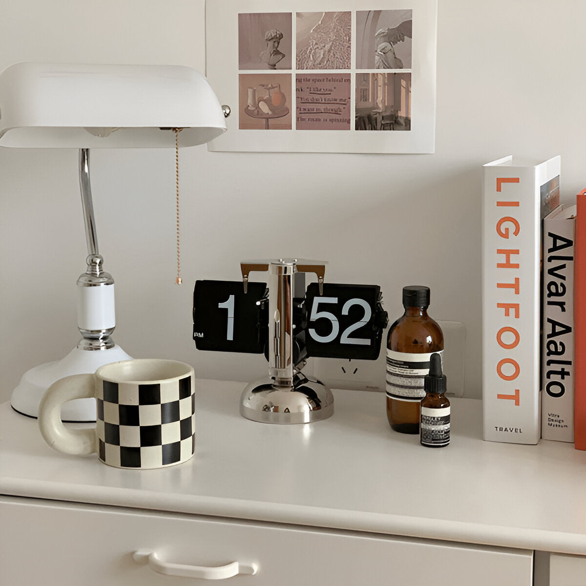 Minimalist Flip Clock Automatic Retro Desk Clock