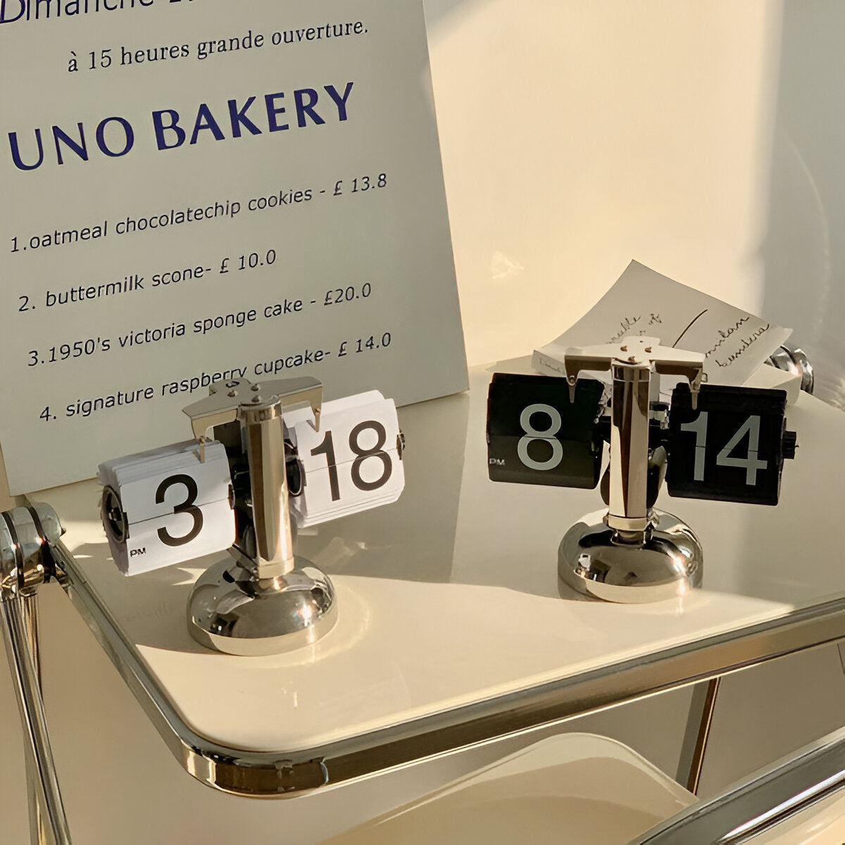 Minimalist Flip Clock Automatic Retro Desk Clock