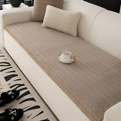 PolyesPlush Sofa Cover – Non‑Slip Pet‑Friendly Couch Protector