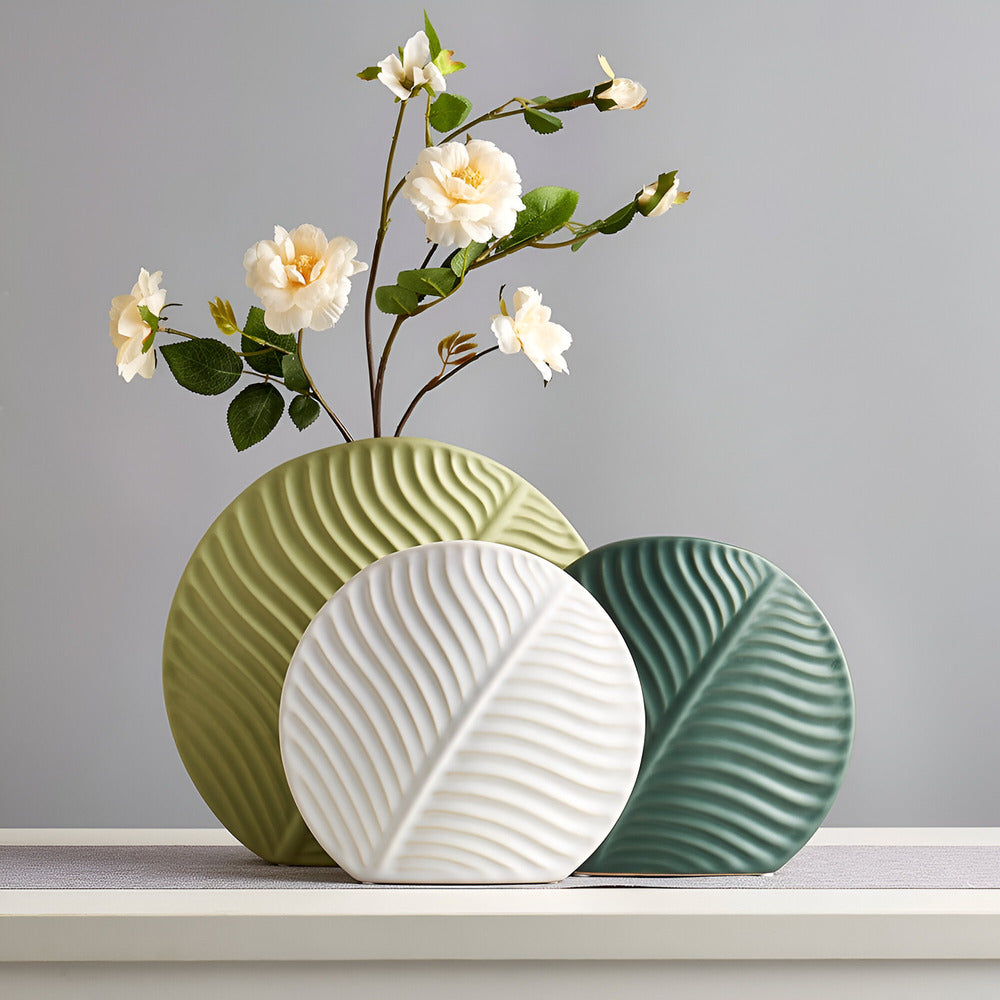 Handmade Scandinavian Ceramic Vase for Flowers and Home Decor