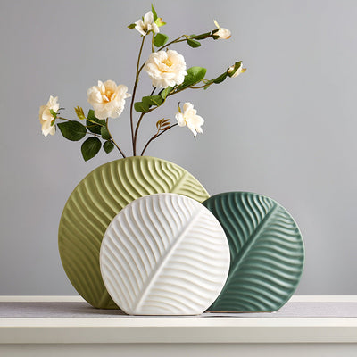 Handmade Scandinavian Ceramic Vase for Flowers and Home Decor