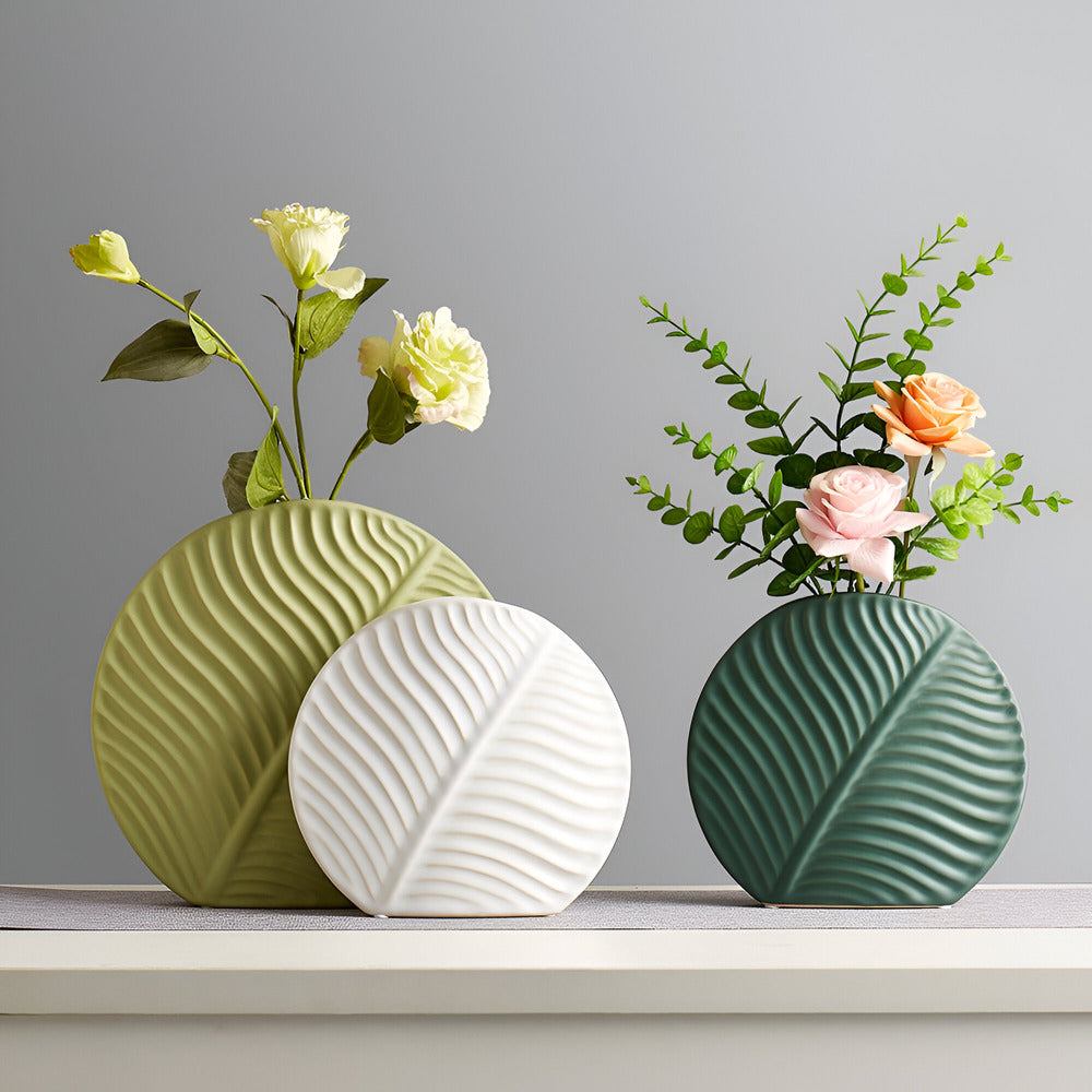 Handmade Scandinavian Ceramic Vase for Flowers and Home Decor