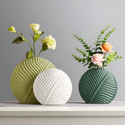 Handmade Scandinavian Ceramic Vase for Flowers and Home Decor
