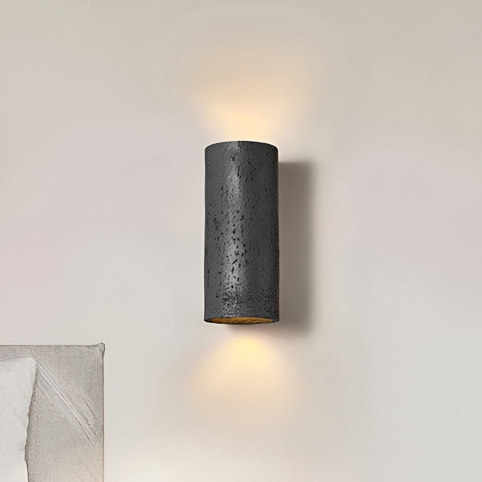StoneBeam LED Cylinder Wall Light – Indoor/Outdoor