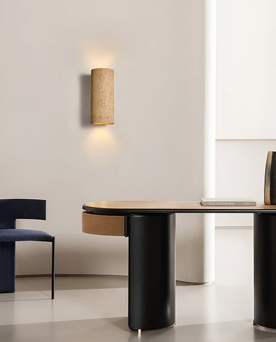 StoneBeam LED Cylinder Wall Light – Indoor/Outdoor