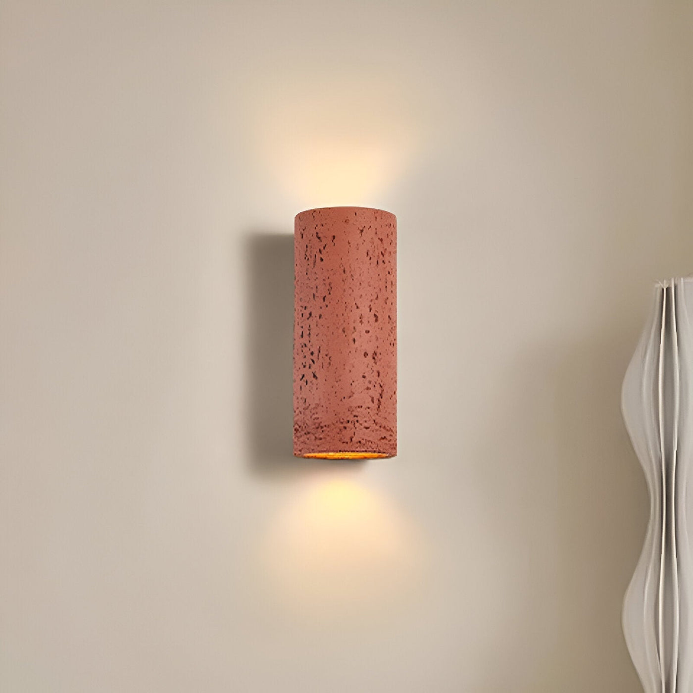 StoneBeam LED Cylinder Wall Light – Indoor/Outdoor