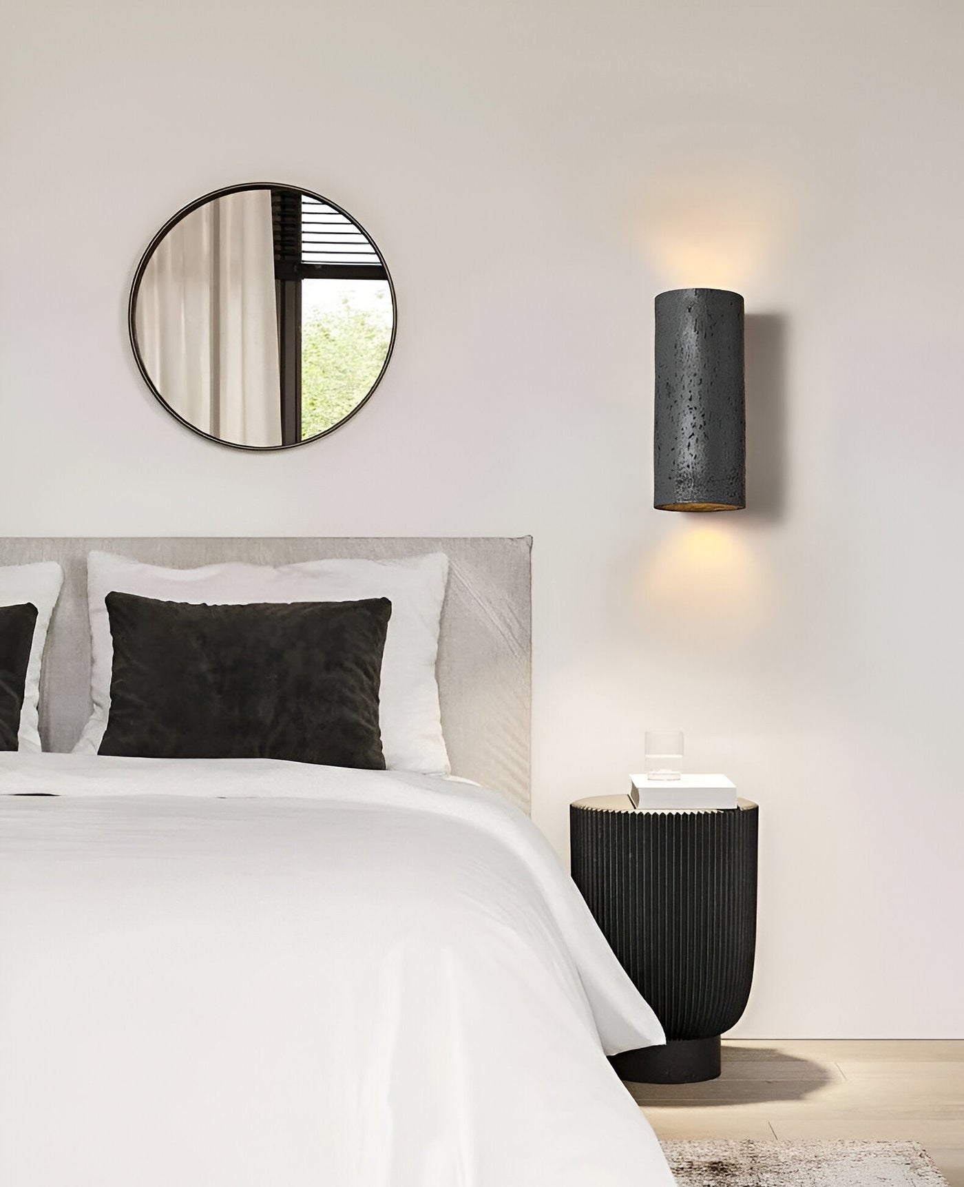 StoneBeam LED Cylinder Wall Light – Indoor/Outdoor