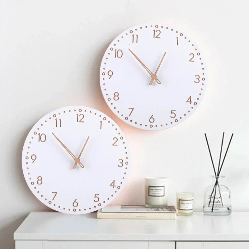 Wooden Digital Clock with LED Time Display