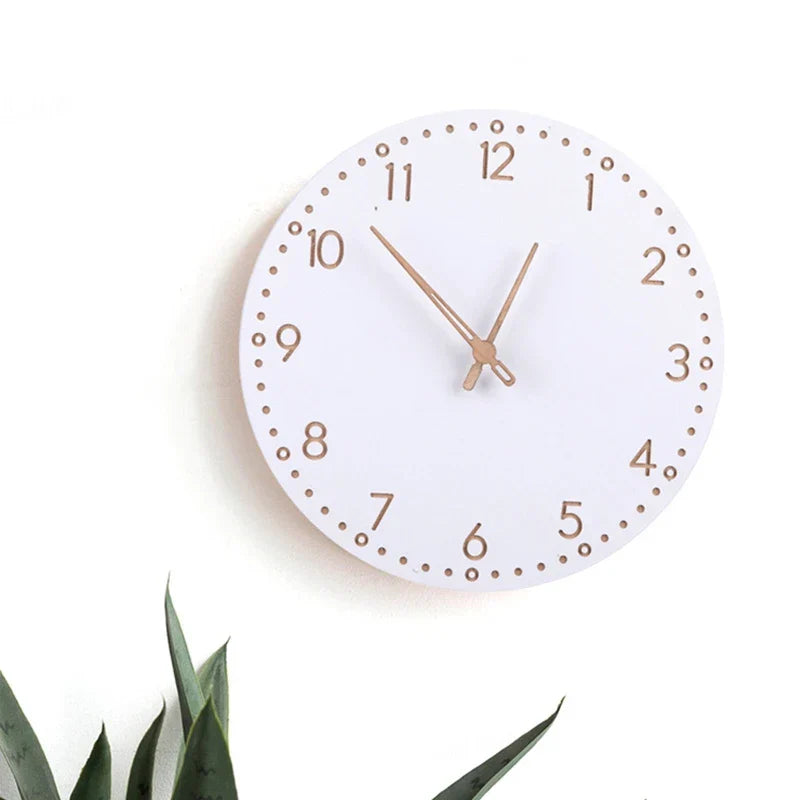 Wooden Digital Clock with LED Time Display