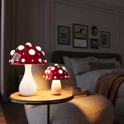 Manita LED Table Lamp – Amanita Mushroom Design