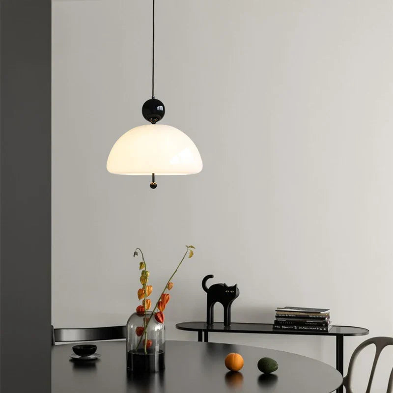 Medieval French Glass Pendant Light – Retro Style