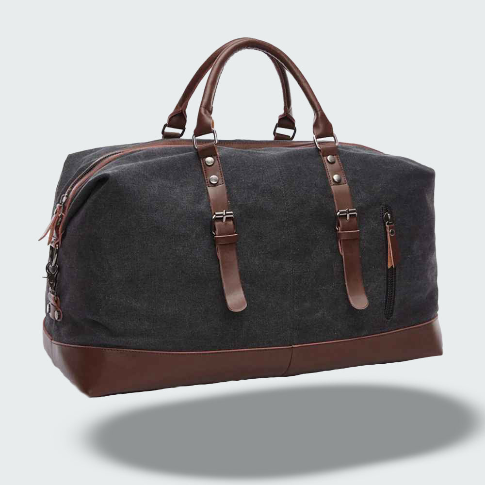 Icon Canvas & Leather Travel Duffle Bag – 54cm