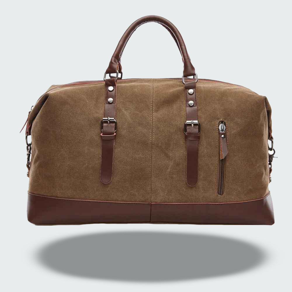 Icon Canvas & Leather Travel Duffle Bag – 54cm