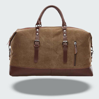 Icon Canvas & Leather Travel Duffle Bag – 54cm