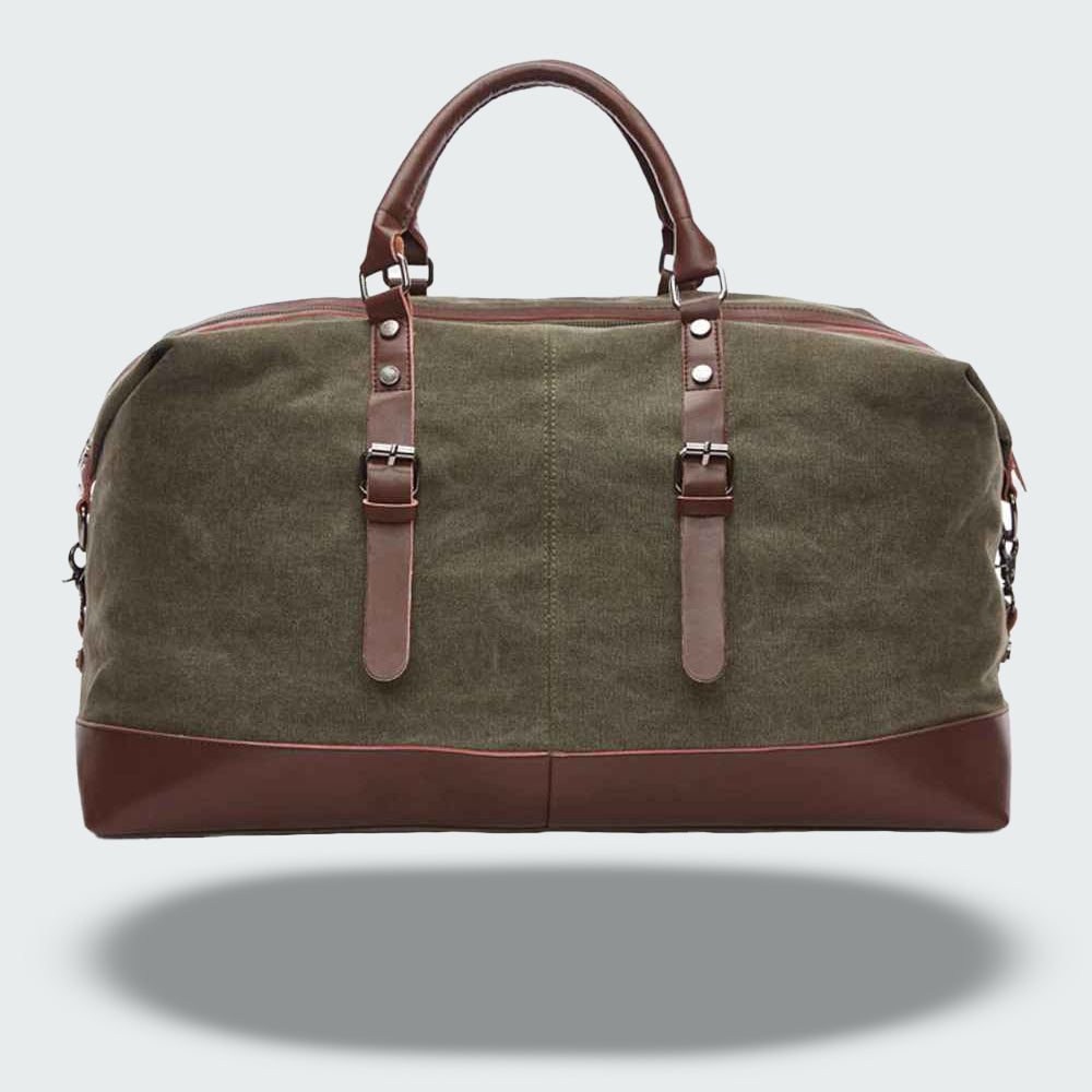 Icon Canvas & Leather Travel Duffle Bag – 54cm