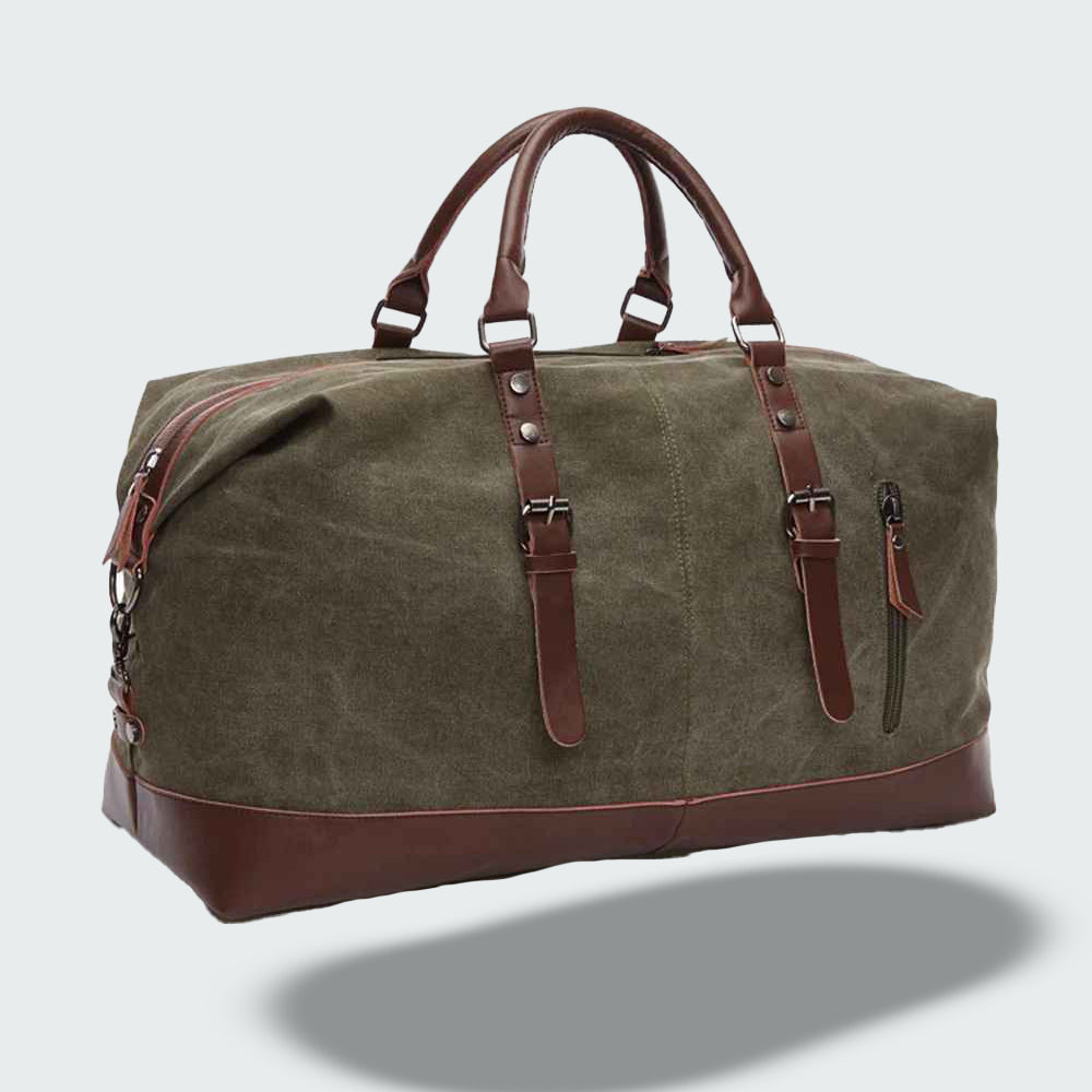 Icon Canvas & Leather Travel Duffle Bag – 54cm