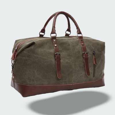 Icon Canvas & Leather Travel Duffle Bag – 54cm