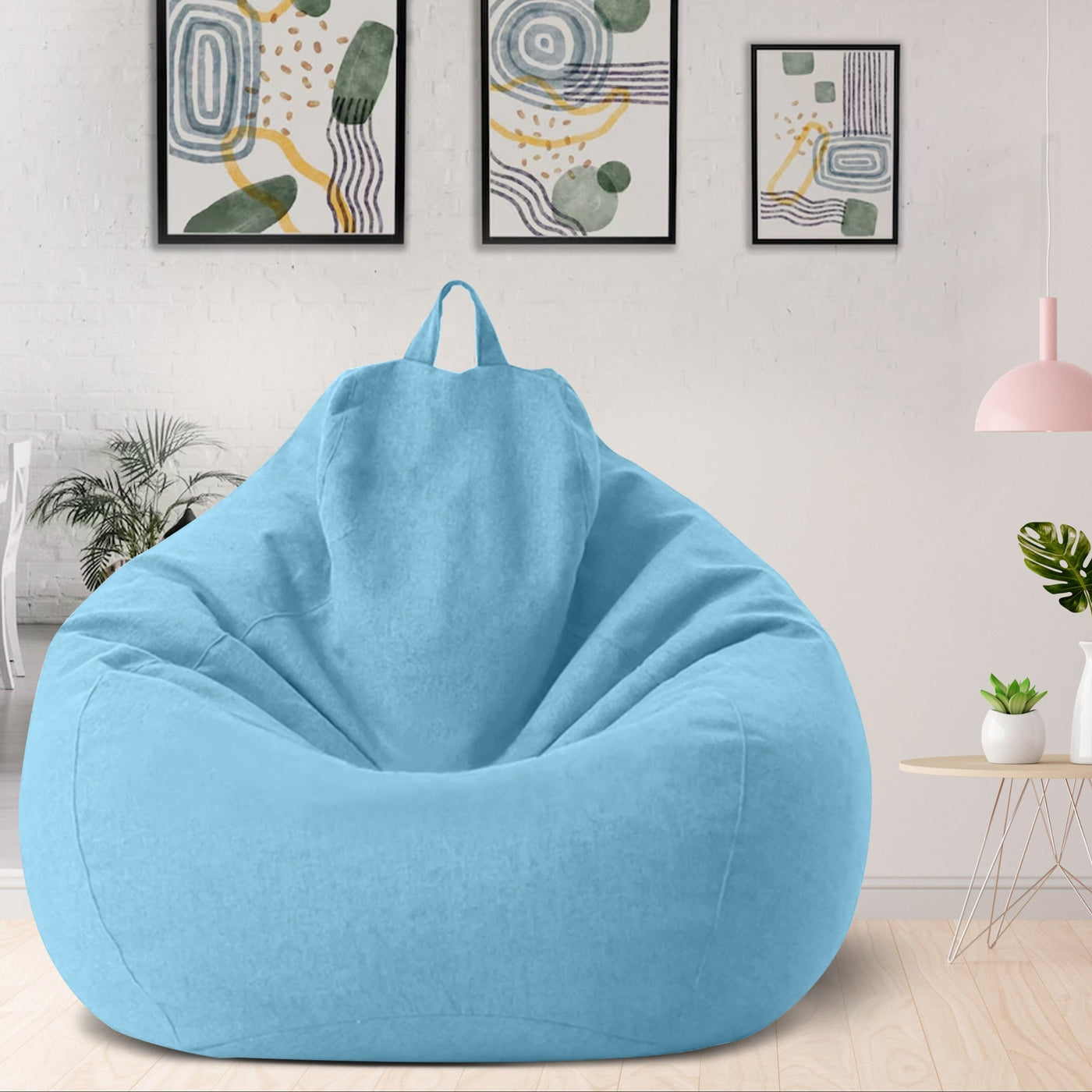 Complete Linen Bean Bag with Filling for Ultimate Comfort