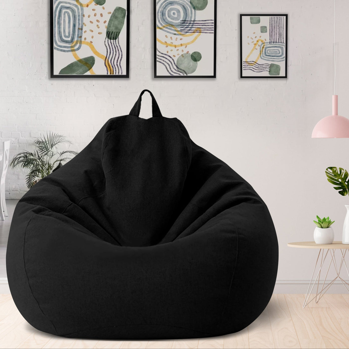 Complete Linen Bean Bag with Filling for Ultimate Comfort