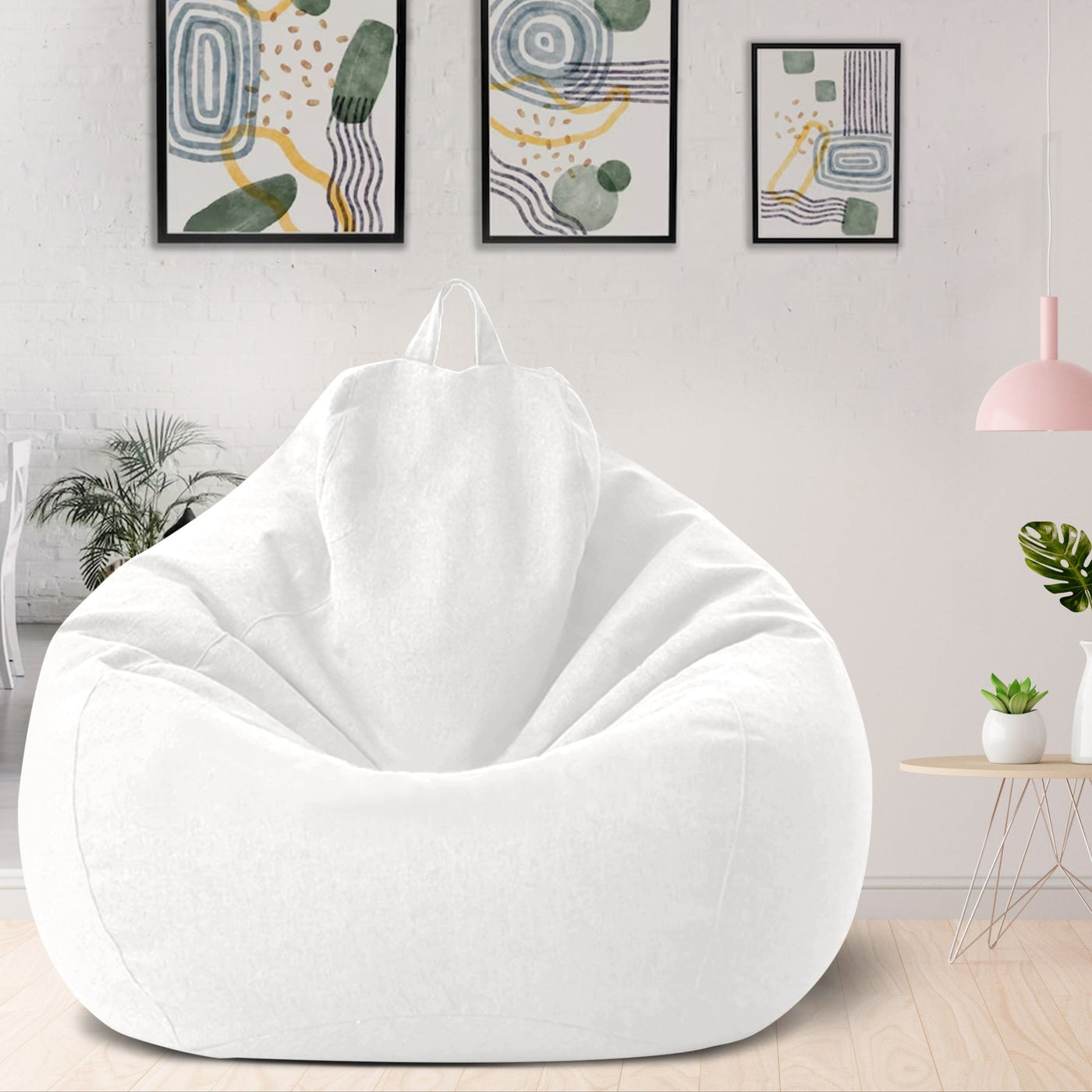 Complete Linen Bean Bag with Filling for Ultimate Comfort