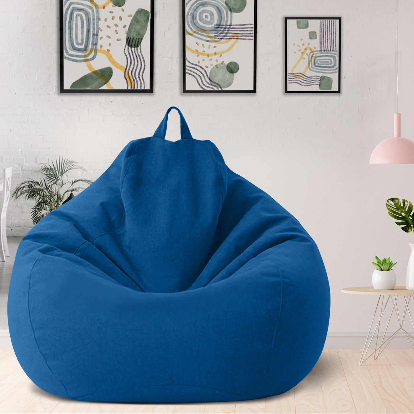 Complete Linen Bean Bag with Filling for Ultimate Comfort