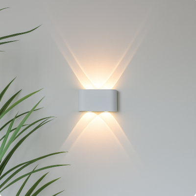 Modern Indoor Outdoor Wall Light – Minimalist LED Fixture
