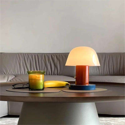 LED Mushroom Touch Table Lamp – Battery Powered