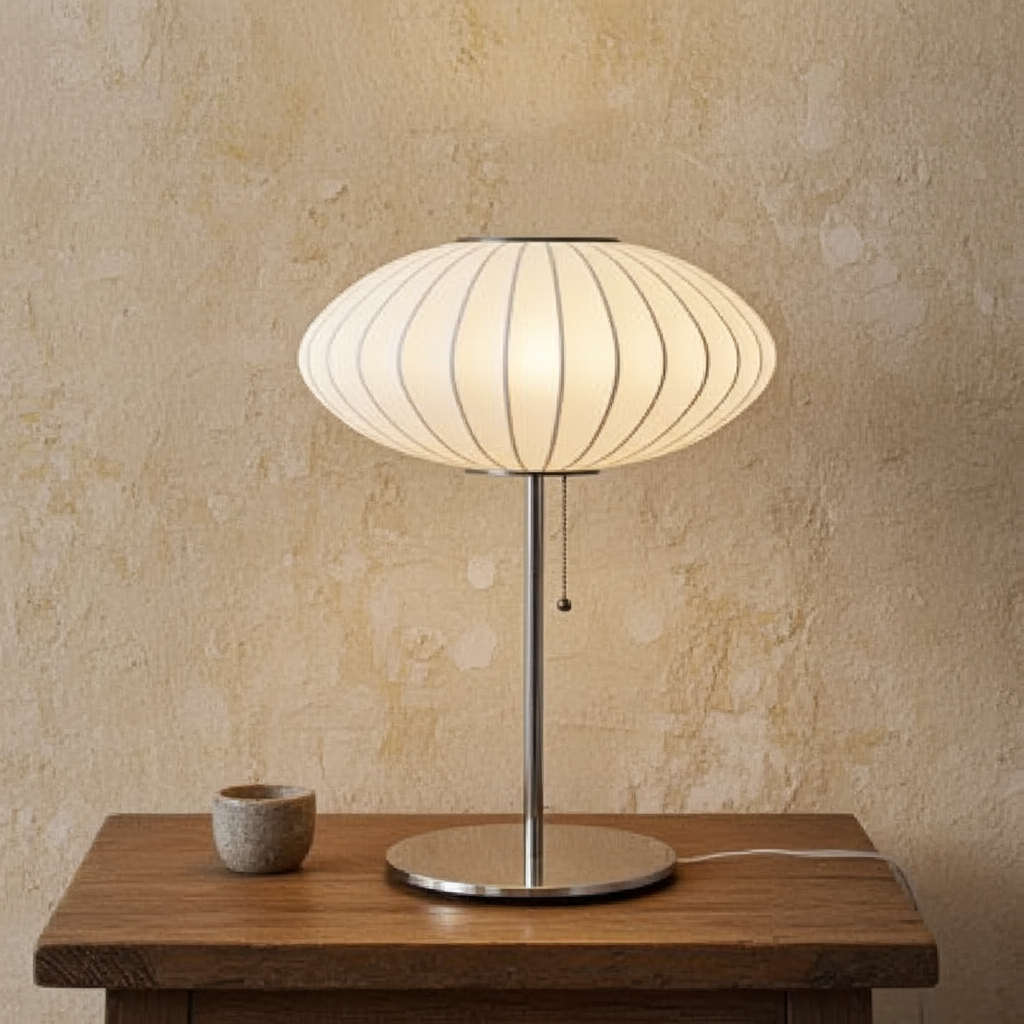Silk Japanese Wabi-Sabi Chandelier Japandi Pendant Light