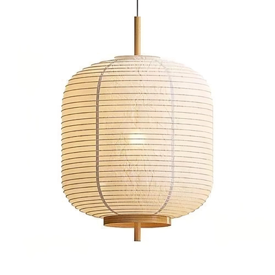 Japanese Rice Paper Hanging Lamp for Minimalist Interiors