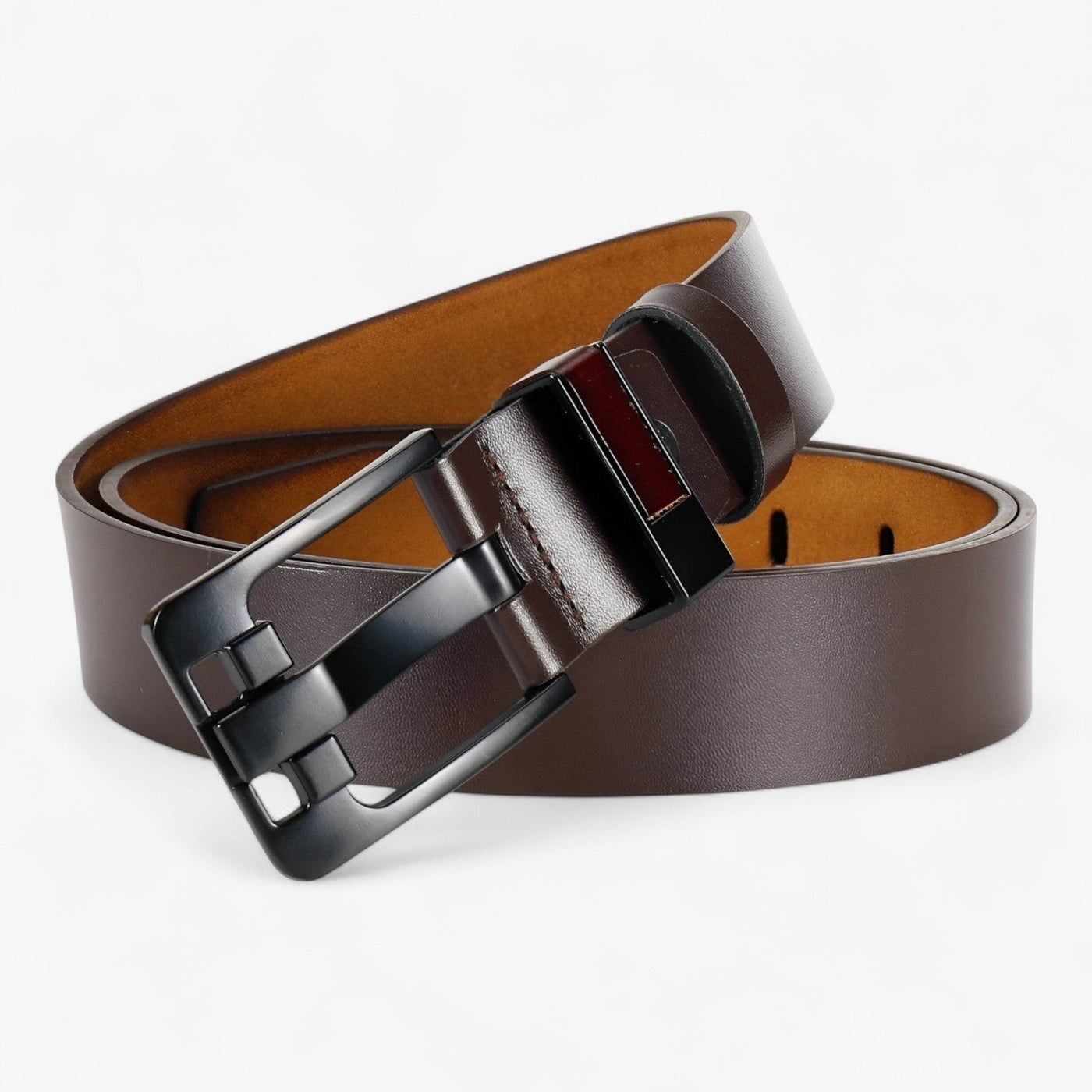 Men’s Leather Belt Cowhide with Adjustable Buckle for Any Occasion