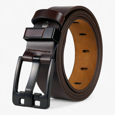 Men’s Leather Belt Cowhide with Adjustable Buckle for Any Occasion