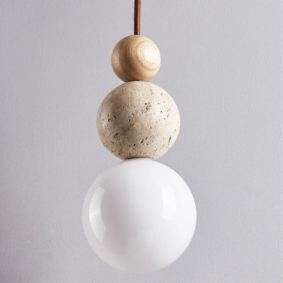 Natural Lava Stone Travertine Pendant Light