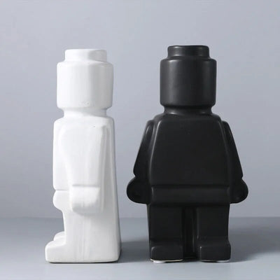 Colorful Lego-Inspired Body Vase in Resin