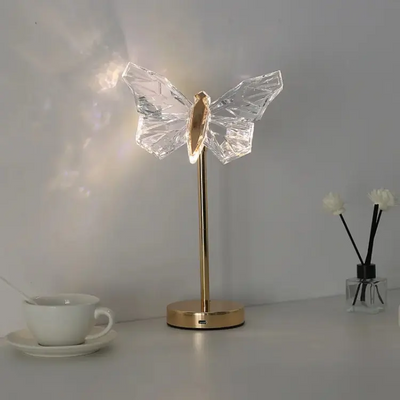 Butterfly Crystal Table Lamp – Elegant LED Accent Light