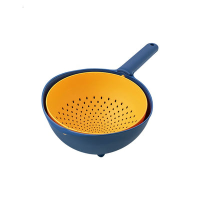 Double-Layer Kitchen Drain Basket Organizer