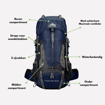 60L Waterproof Backpack – Spacious and Durable Bag for Outdoor Adventures