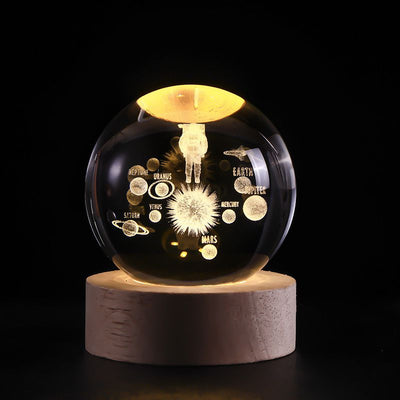 Luminous Crystal Ball LED Night Light Decor