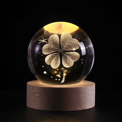 Luminous Crystal Ball LED Night Light Decor