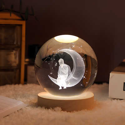 Luminous Crystal Ball LED Night Light Decor