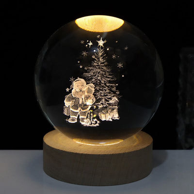 Luminous Crystal Ball LED Night Light Decor