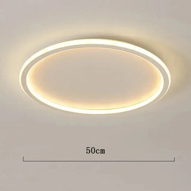 Scandinavian Round LED Ceiling Light – Warm White
