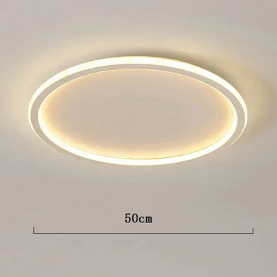 Scandinavian Round LED Ceiling Light – Warm White